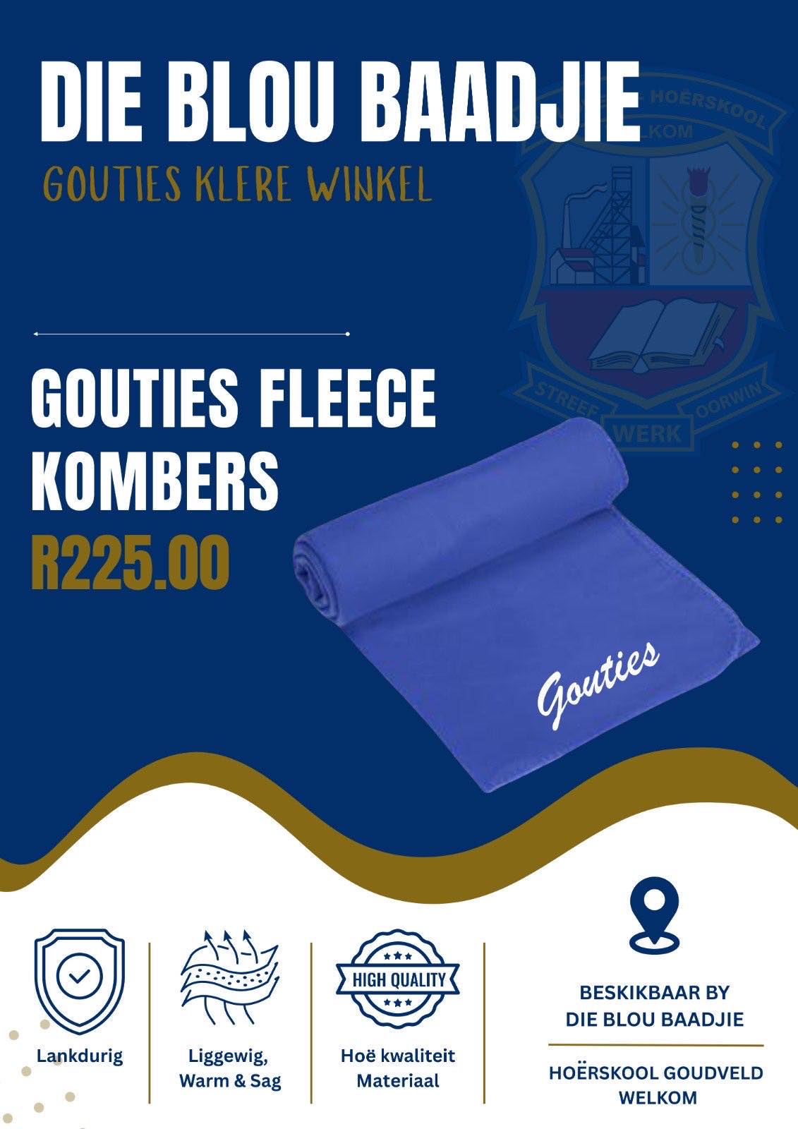Gouties Fleece Kombers